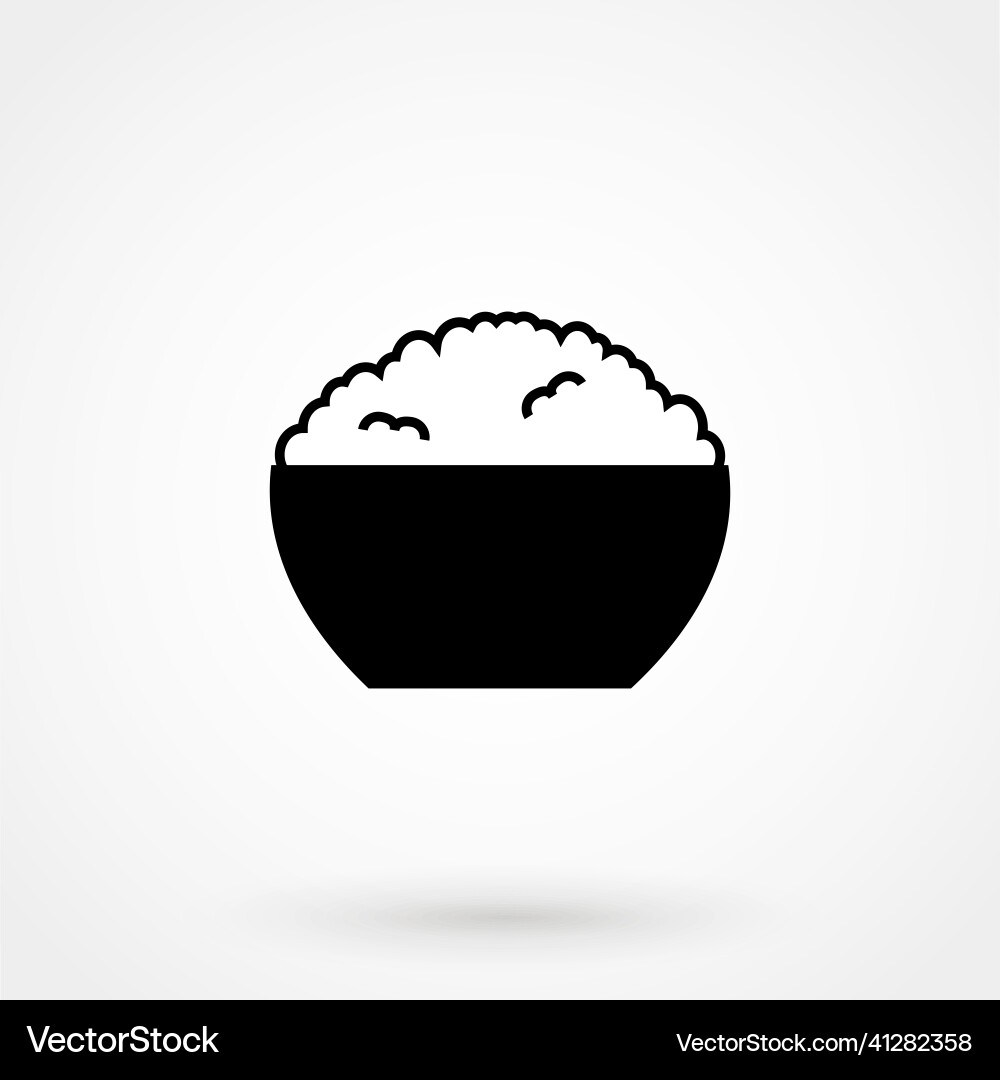 Reis Icon flaches Design isoliert auf Hintergrund Reis Icon flaches Design isoliert auf Hintergrund vektorbild