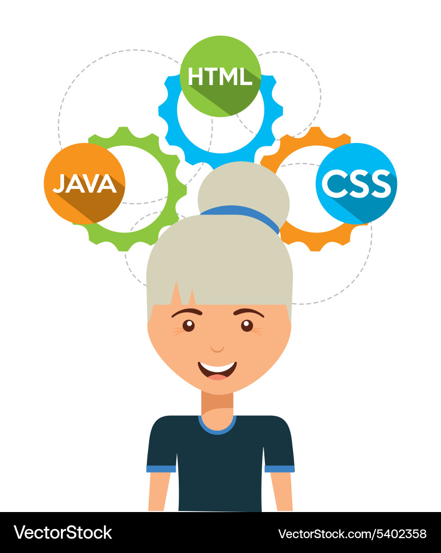 Software Programmierer vektorbild