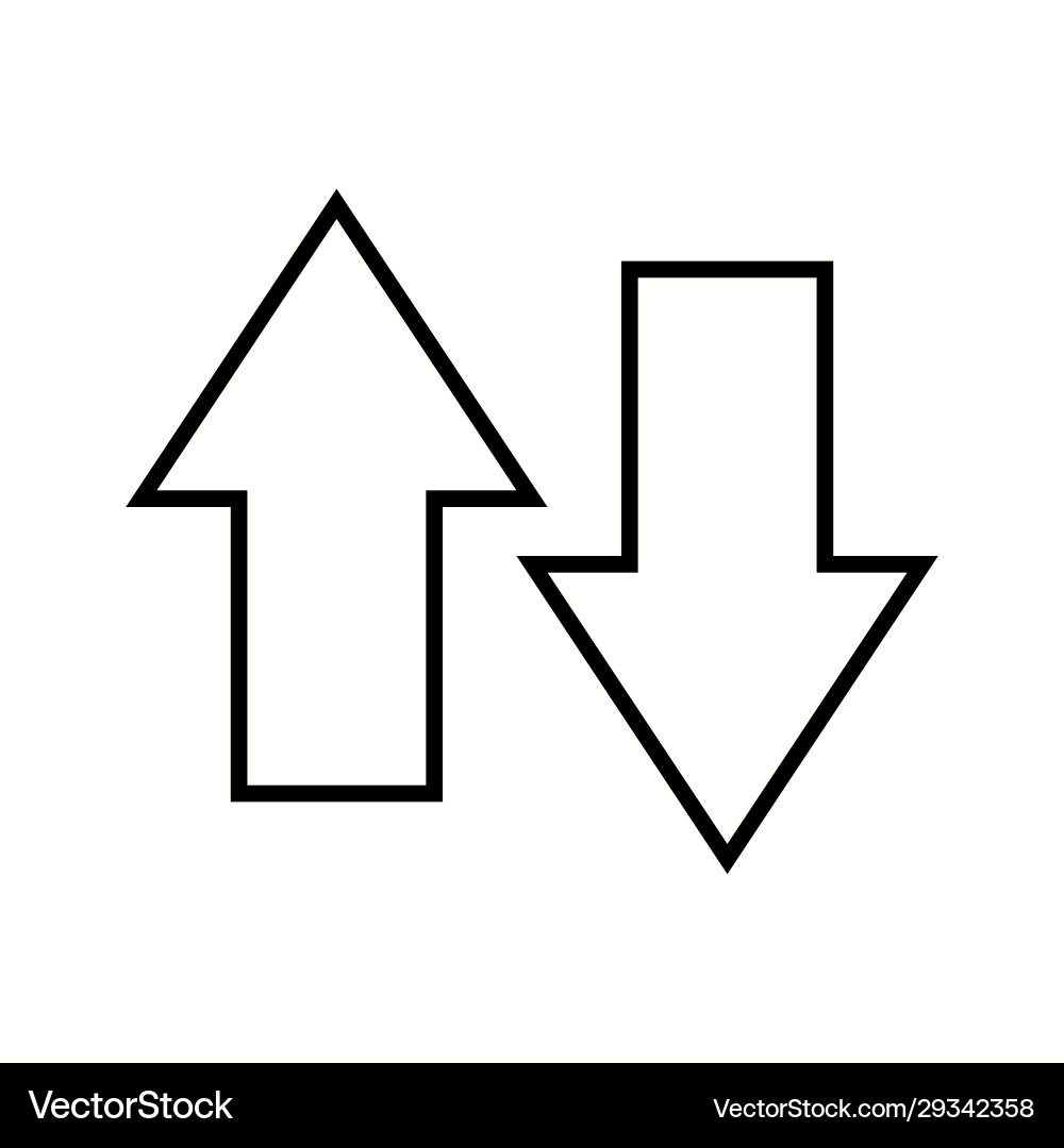 Unique data connection line icon vector image