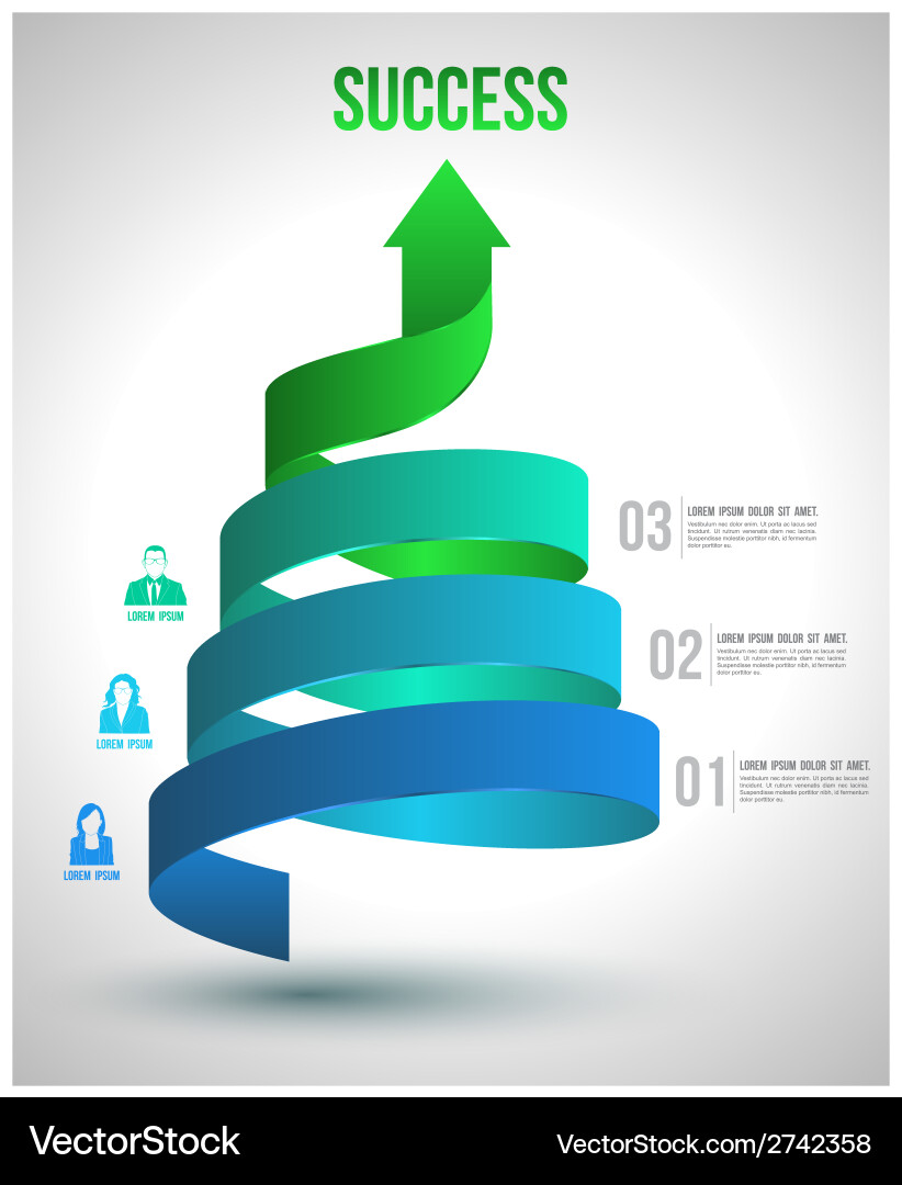 Upward Trend Data Growth Chart vector image