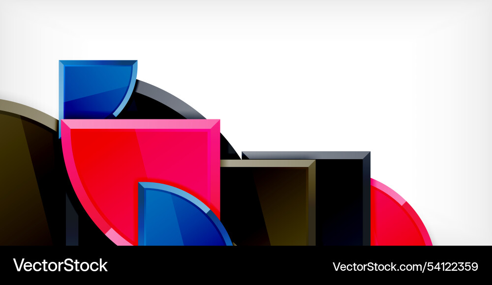 Abstract background - circles and round triangles Abstract background - circles and round triangles Vector Image