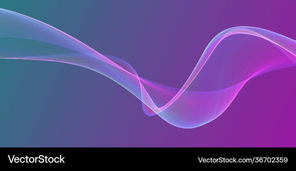 Abstract banner with flowing waves design Vector Image
