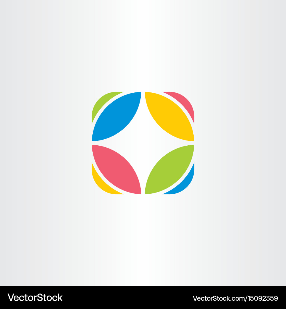 Colorful Circle Logo Icon Vector Image