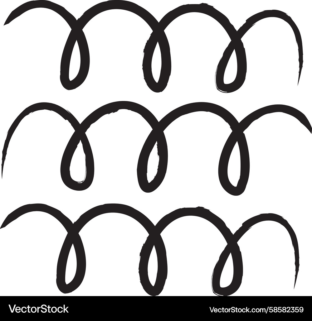 Curved lines pattern Vector Image