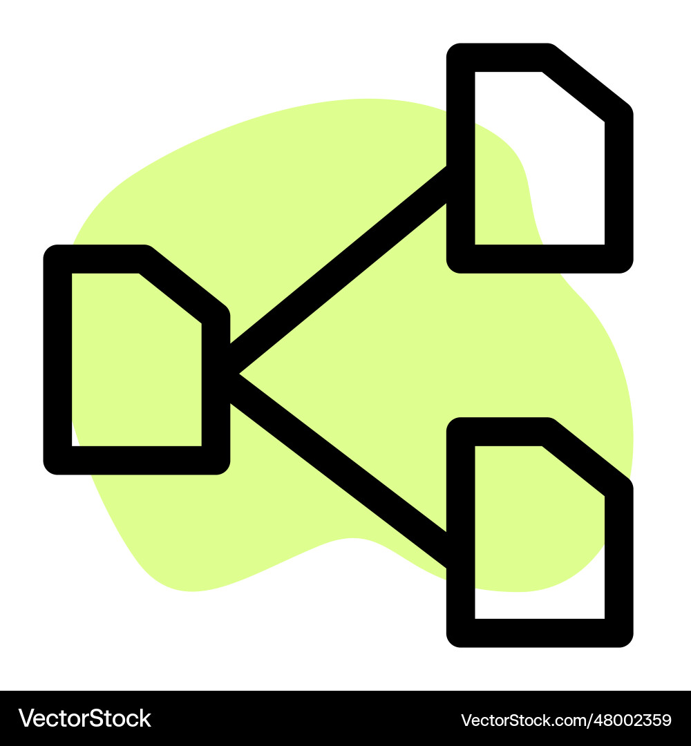 Data exchange between several resources Vector Image