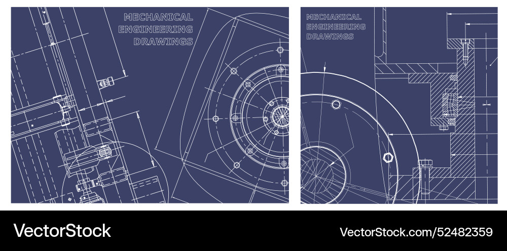 Engineering set cover flyer banner background Engineering set cover flyer banner background vector image
