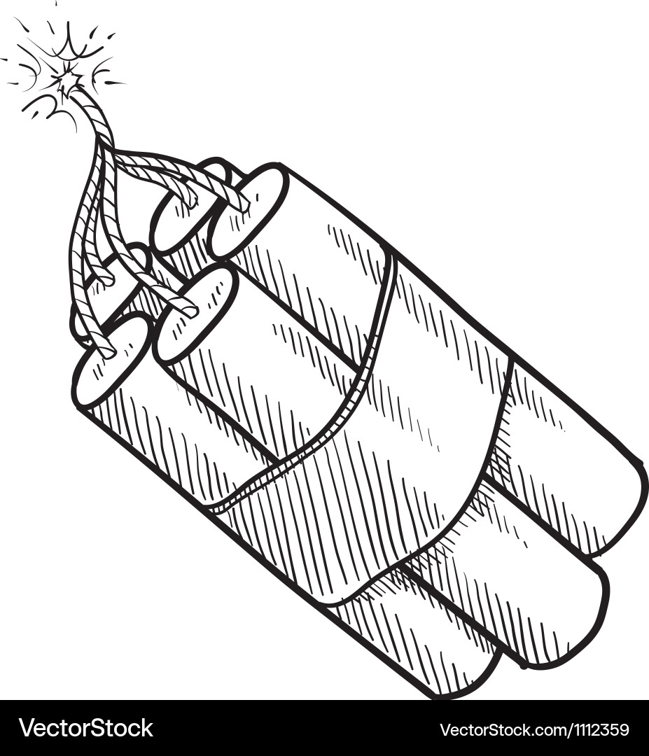 Exploding Doodle Vector Image