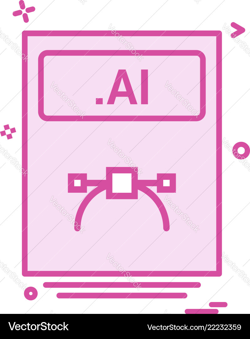 File files ai icon design File files ai icon design vector image