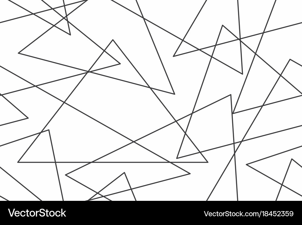 Geometric seamless pattern with linear vector image