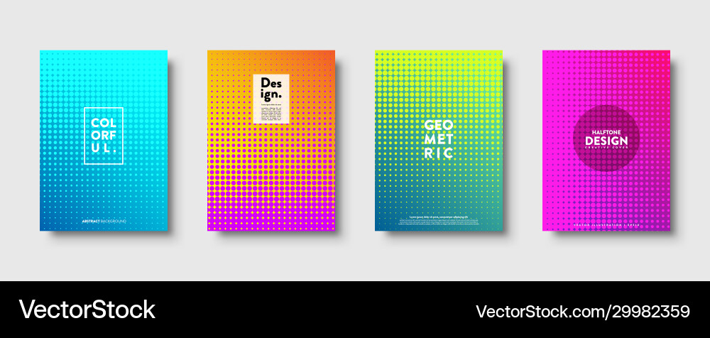 Halftone abstract background with dots colorful Halftone abstract background with dots colorful vector image