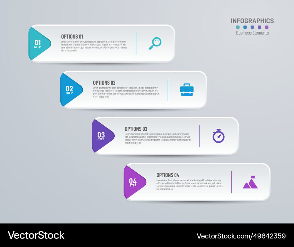 Infographics design template business concept Infographics design template business concept vector image