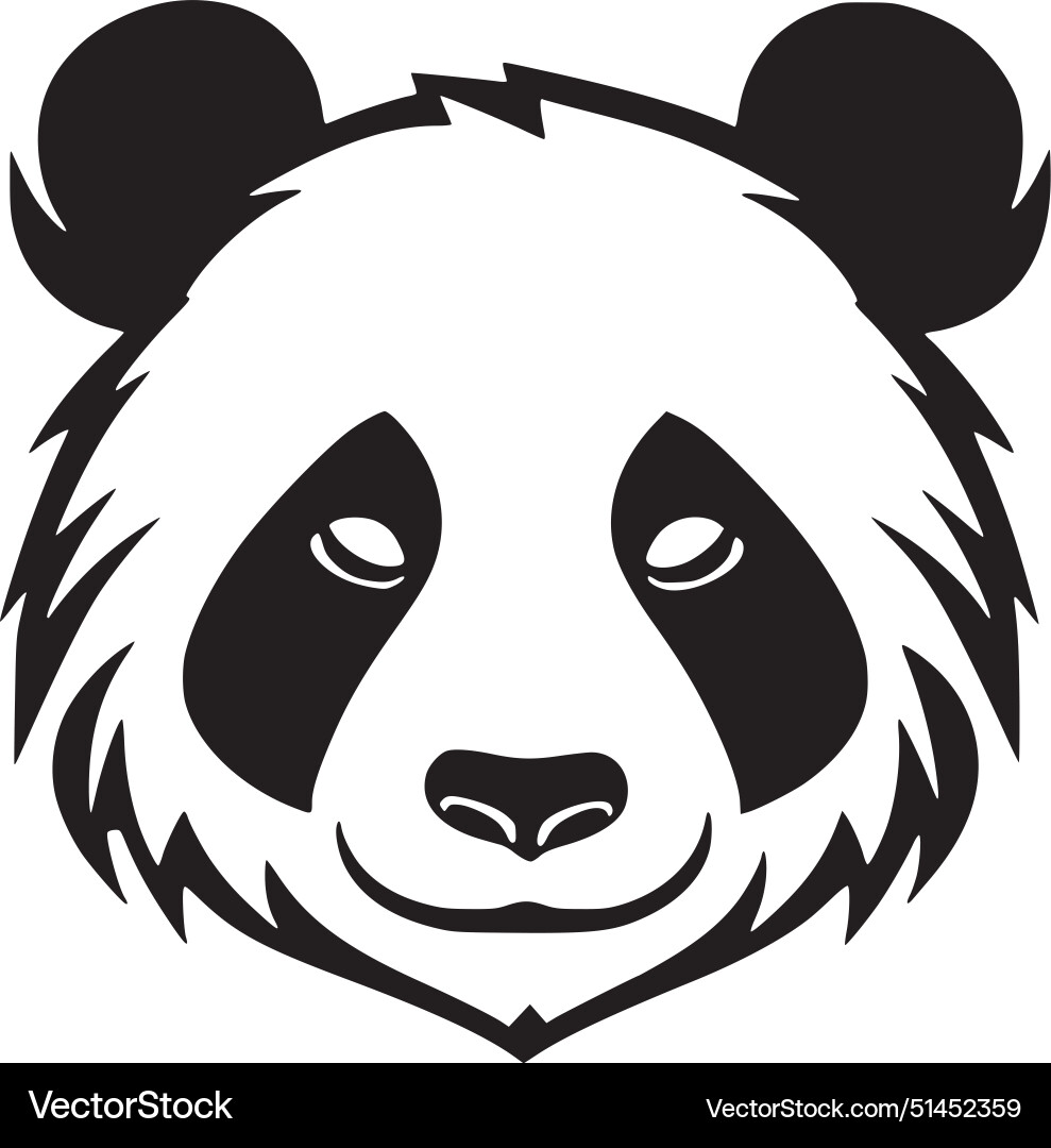 Panda - hochwertiges Logo ideal für T-Shirt Panda - hochwertiges Logo ideal für T-Shirt vektorbild