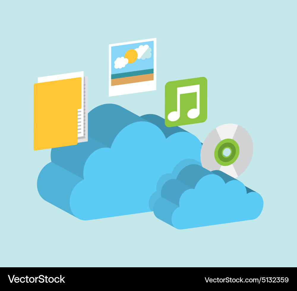 Storage device vector image