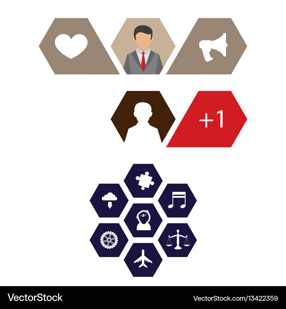 User interface and icons User interface and icons vector image