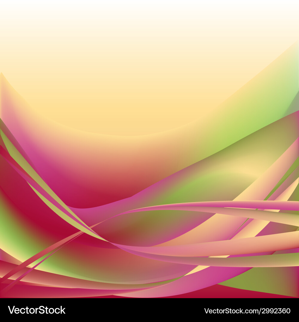 Abstract Colorful Wave Background Vector Image