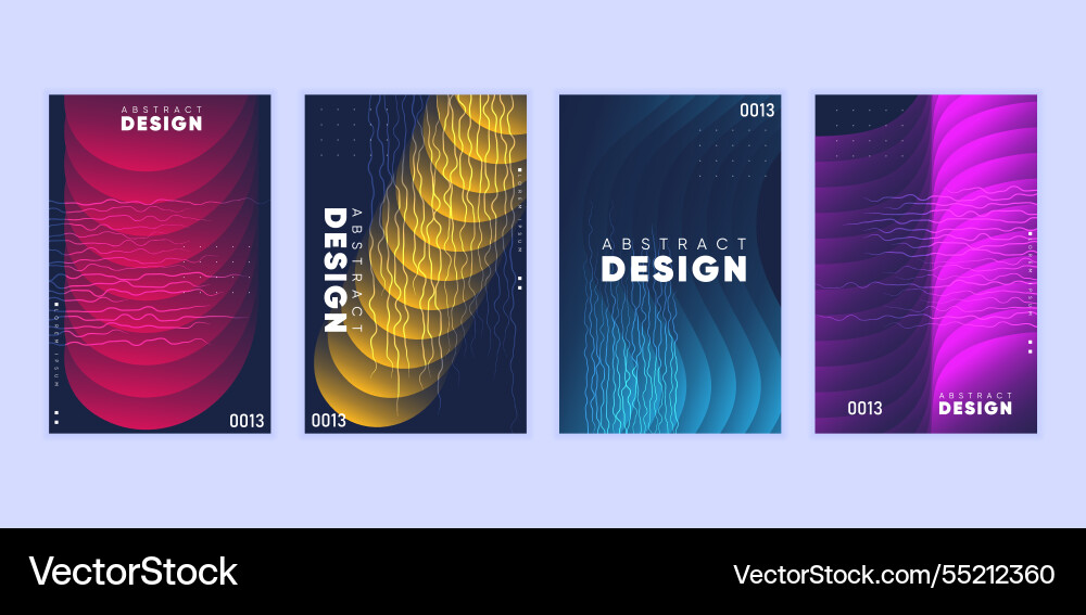 Abstract gradient background set minimalist style Abstract gradient background set minimalist style vector image