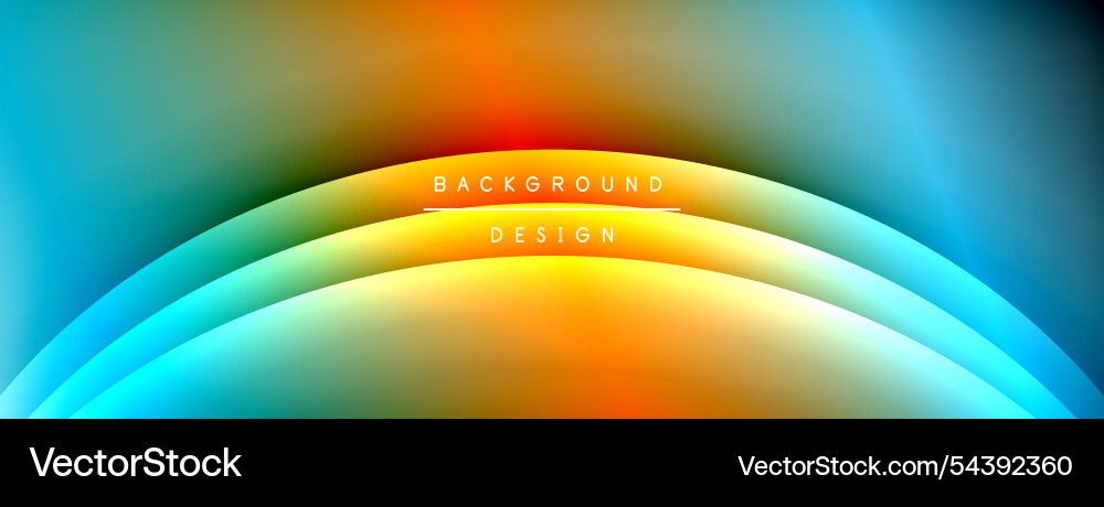 Bright rainbow style color gradient with curve Bright rainbow style color gradient with curve vector image