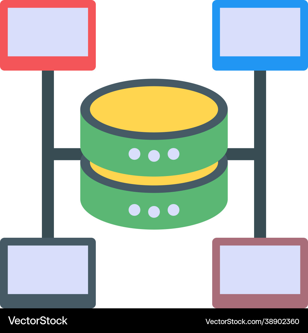 Db architecture vector image