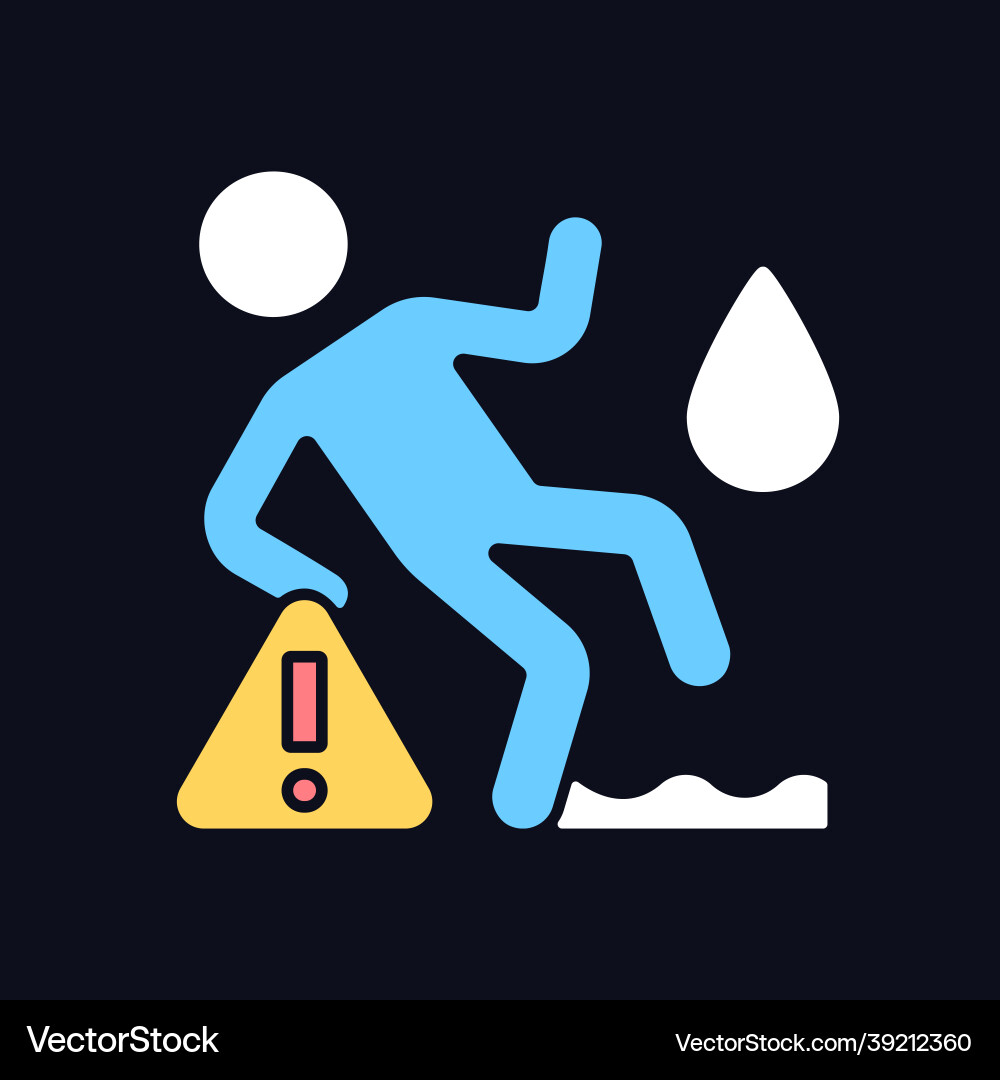 Do not use on wet surface rgb color manual label Do not use on wet surface rgb color manual label vector image