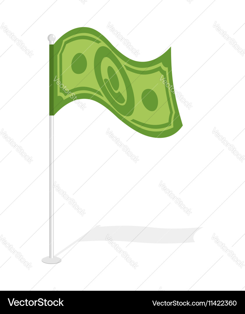Dollar flag financial paced checkbox sign Vector Image