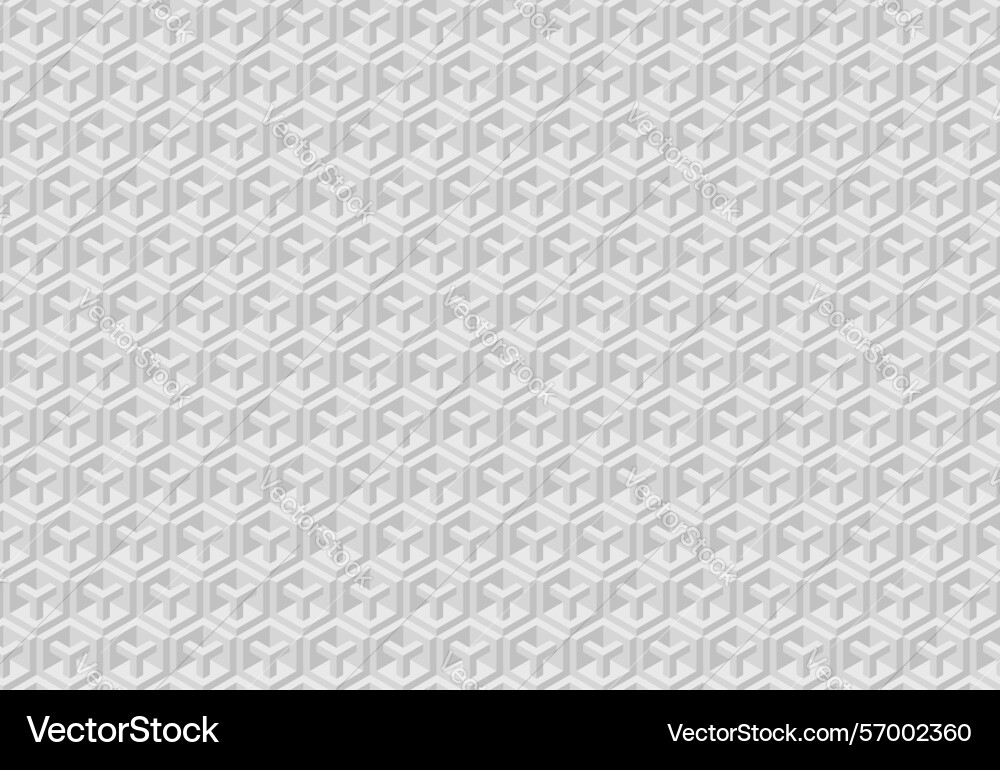Elegant grayscale geometric pattern intricate 3d Vector Image
