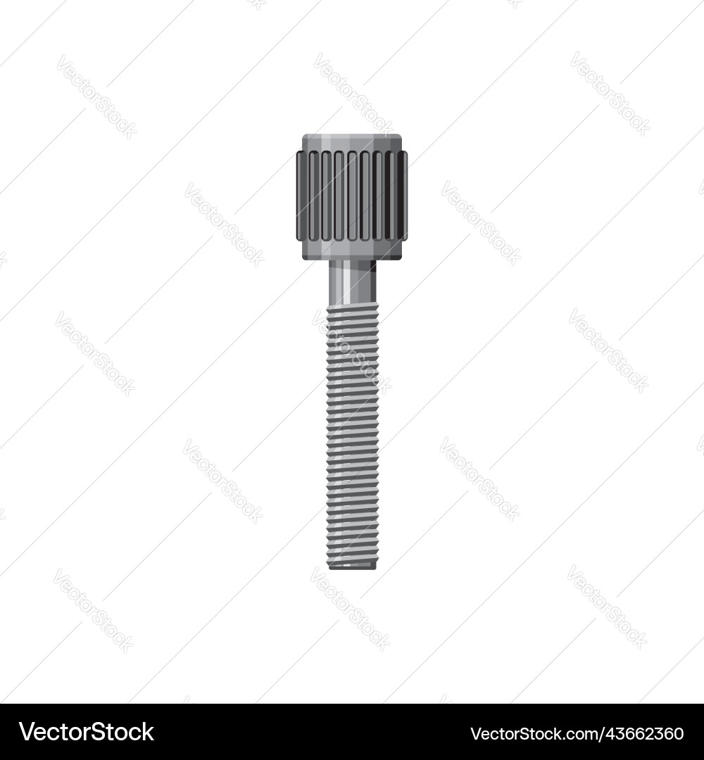 Engine bolt with silent block isolated spare part Engine bolt with silent block isolated spare part vector image