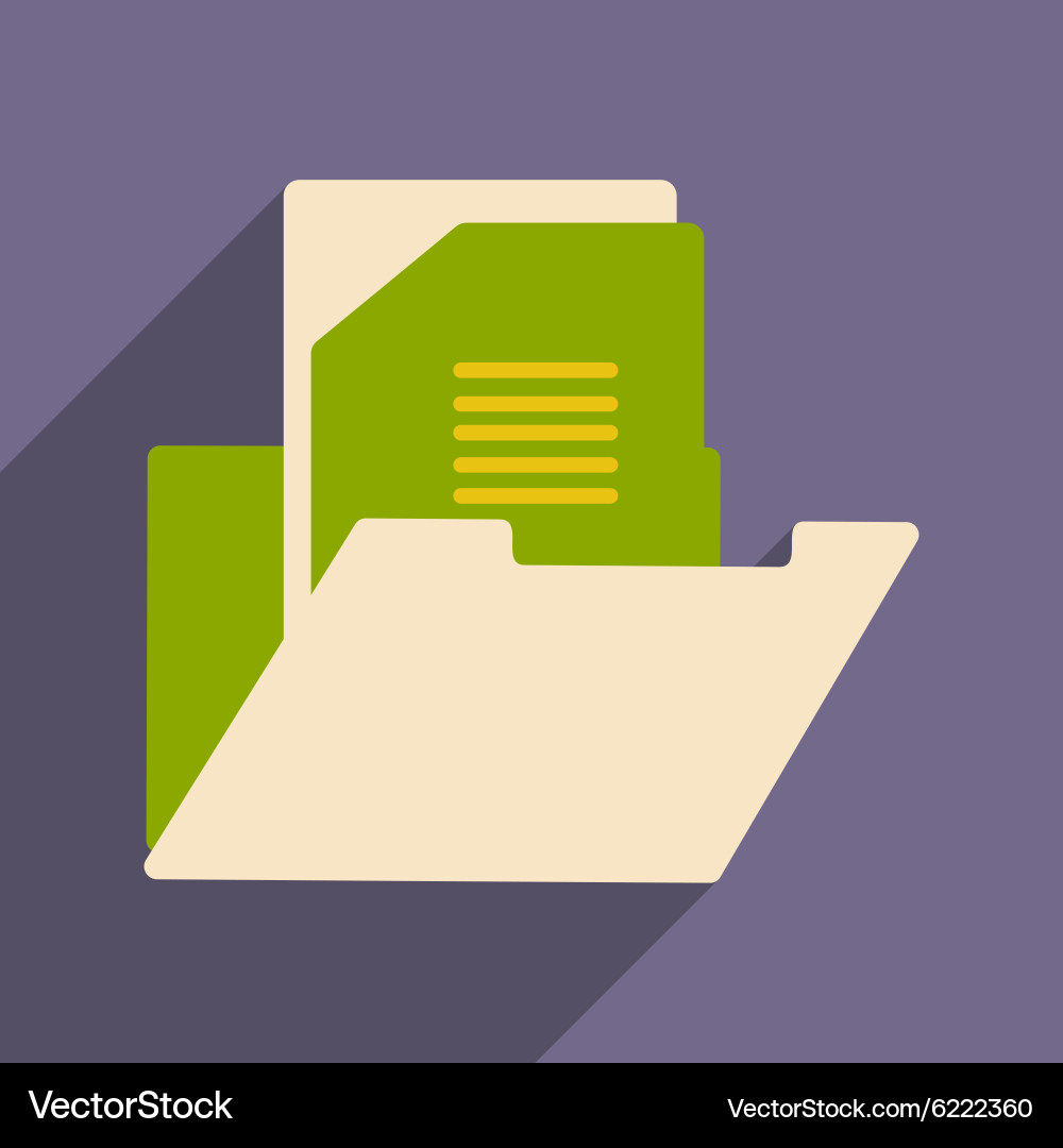 Flat with shadow icon and mobile application vector image