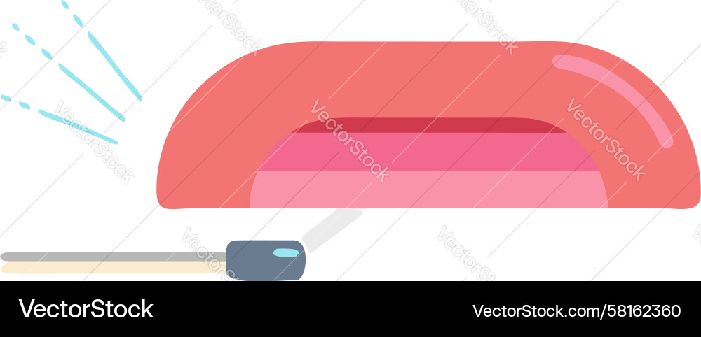 Glowing Button Tech Device Vector Image