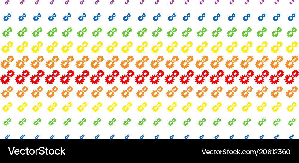 Integration shape halftone spectral array Integration shape halftone spectral array vector image