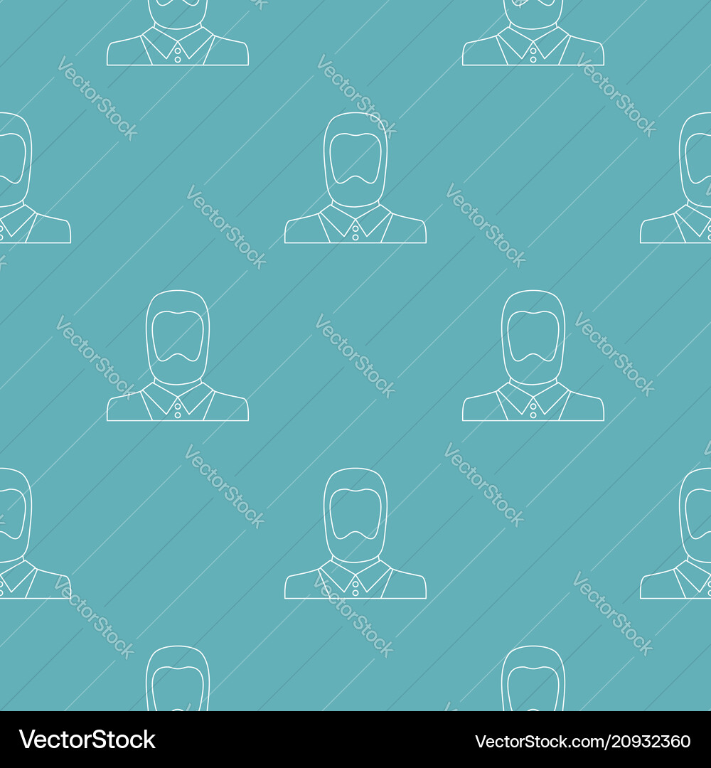 Man avatar pattern seamless Man avatar pattern seamless vector image