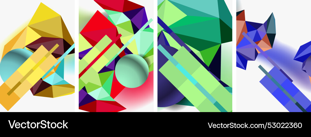 Minimal geometry circle line and square design Vector Image