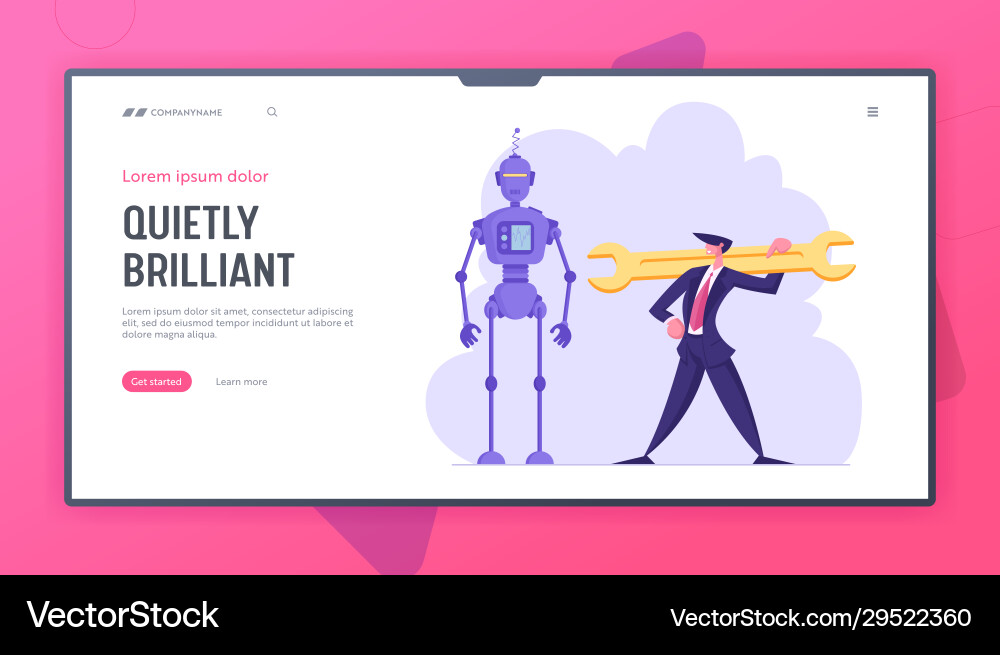 Robotics engineering chatbot and automatization Robotics engineering chatbot and automatization vector image