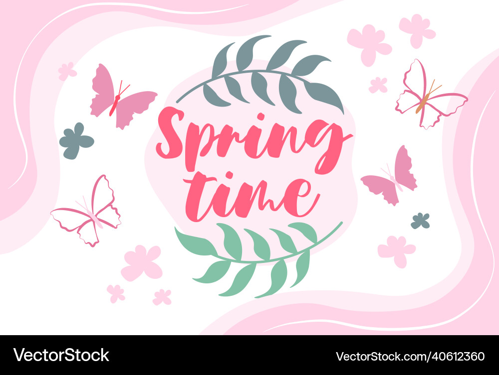 Spring time background Spring time background vector image