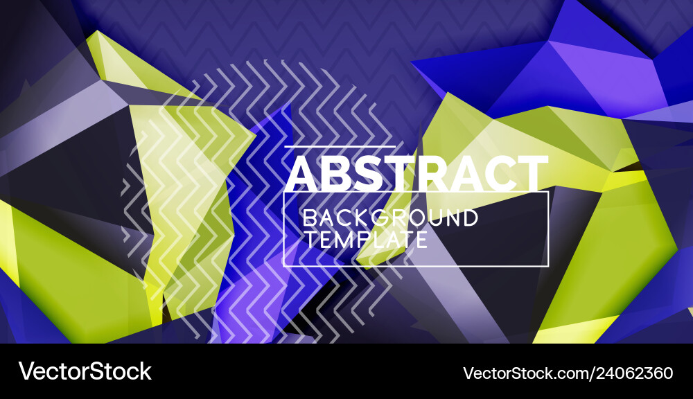 Triangular 3d geometric shapes background Triangular 3d geometric shapes background Vector Image
