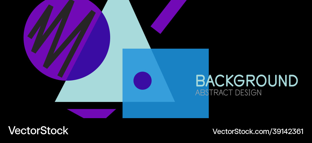 Abstract background with blocks lines geometric Vector Image