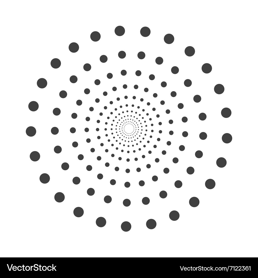 Abstract dotted shape design element vector image