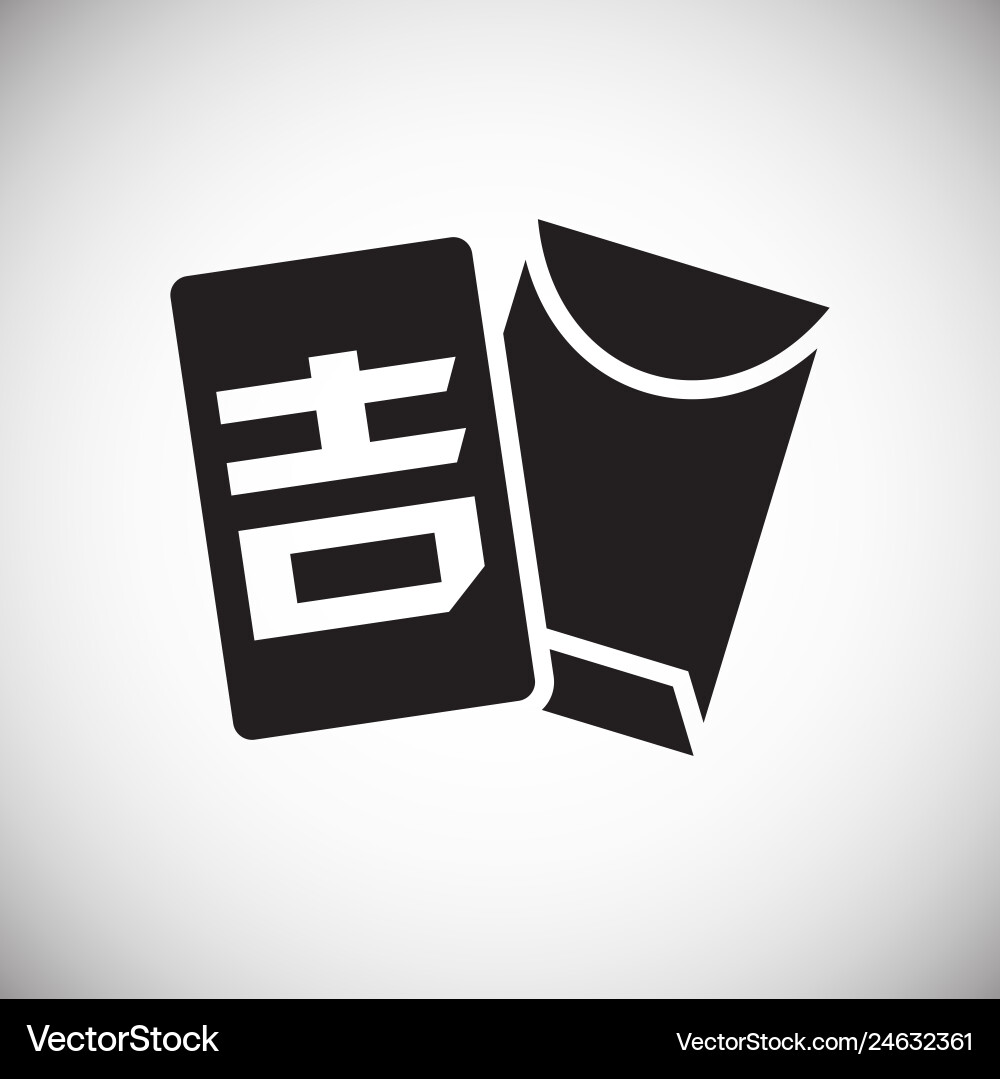 Chinese new year related icon on background Chinese new year related icon on background vector image