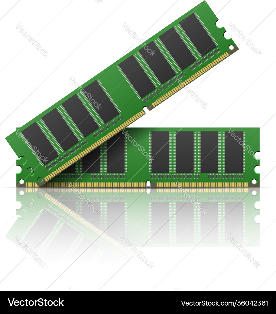Computer memory vector image