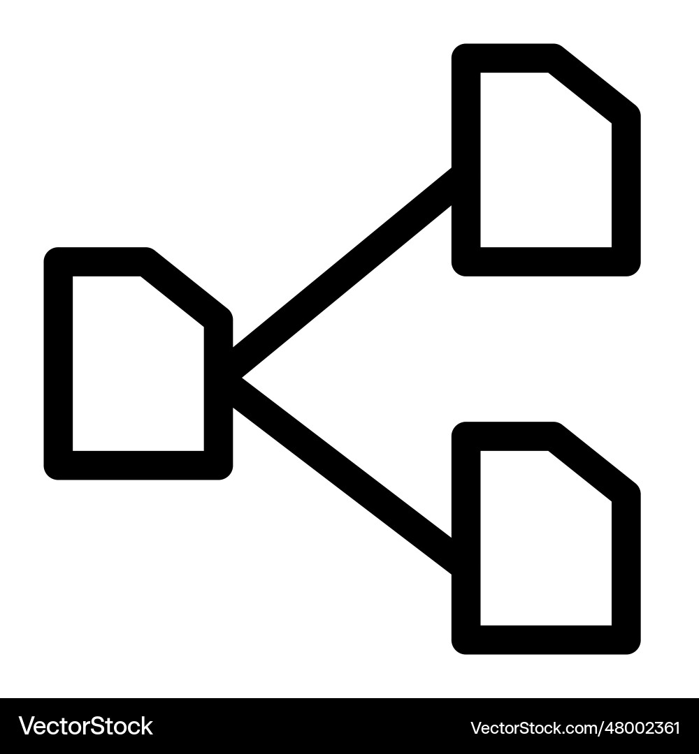 Data exchange between several resources Vector Image