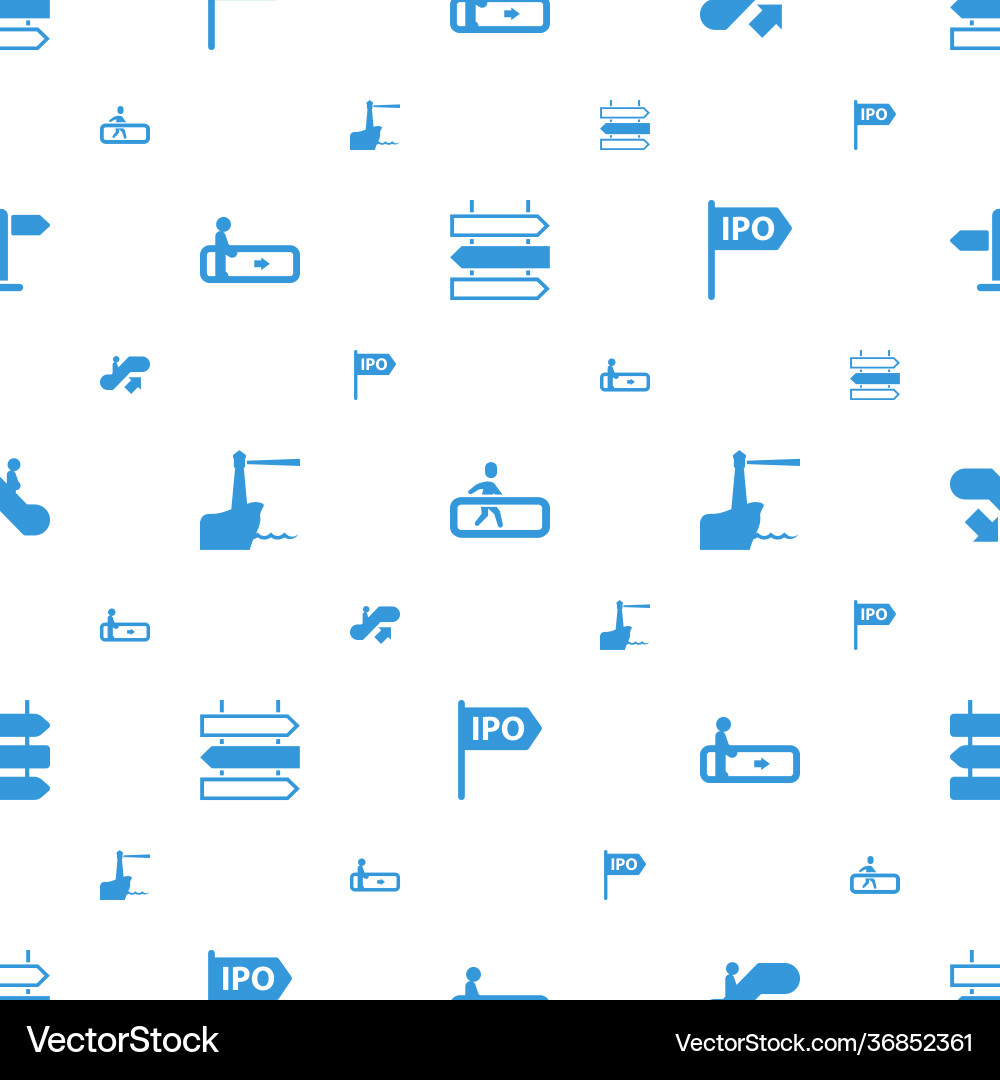 Guide icons pattern seamless white background vector image
