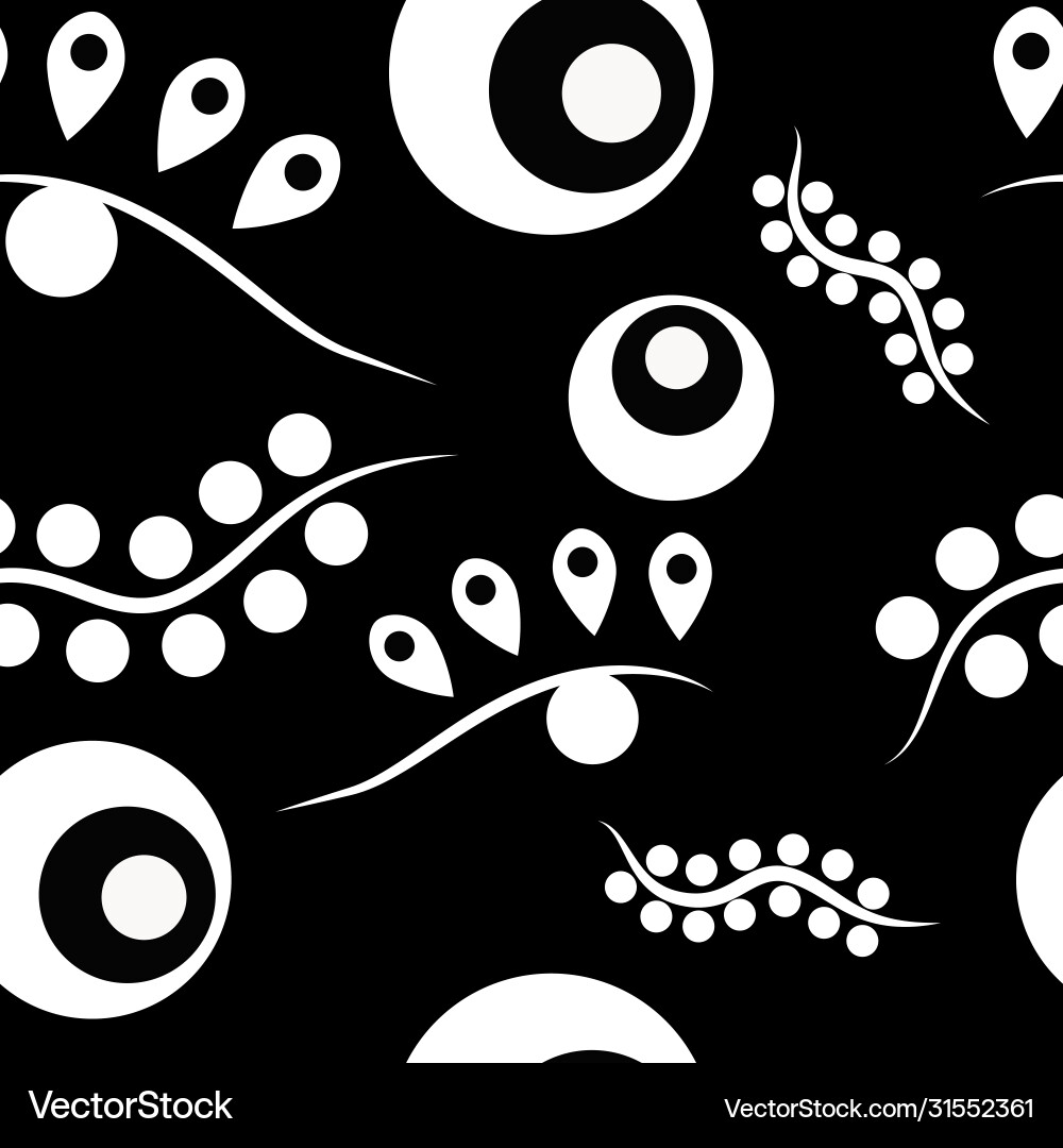 Seamless minimalistic abstract monochrome pattern Vector Image