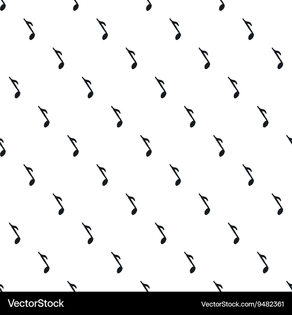 Seamless pattern with music notes vector image