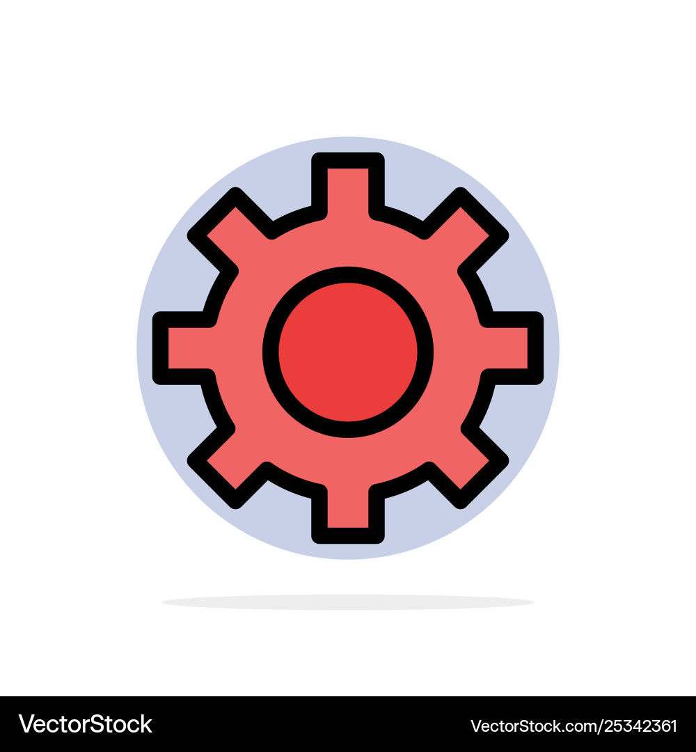 Setting gear interface user abstract circle Setting gear interface user abstract circle Vector Image