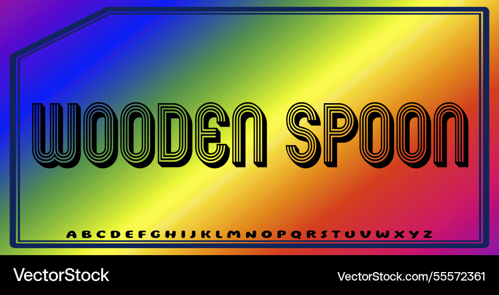 Text effects with editable colors and abstract Vector Image