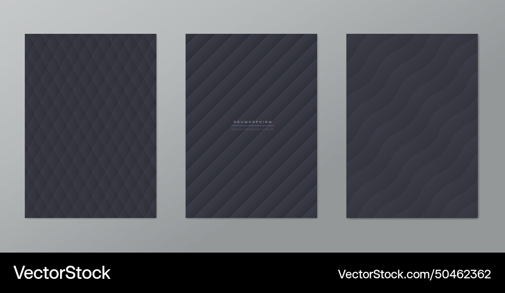 Abstract black background set with striped Abstract black background set with striped Vector Image