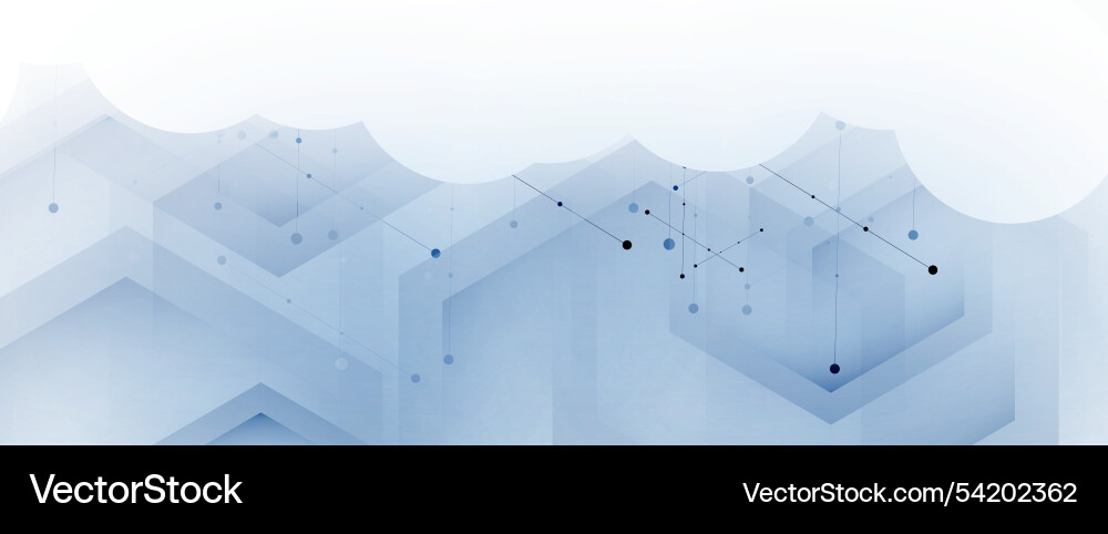 Abstract digital cloud computing technology Abstract digital cloud computing technology vector image
