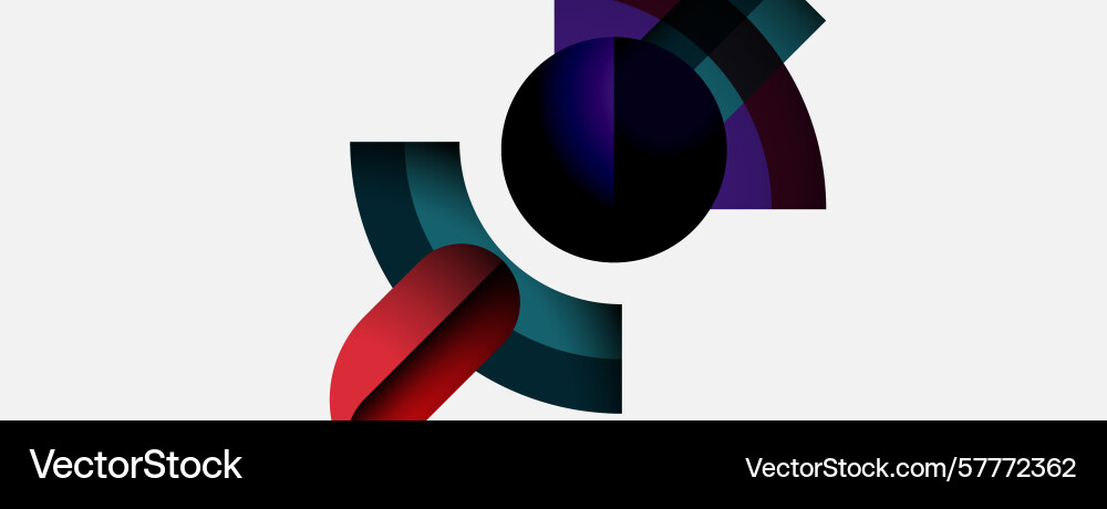 Abstract shapes overlap creating dynamic Abstract shapes overlap creating dynamic Vector Image