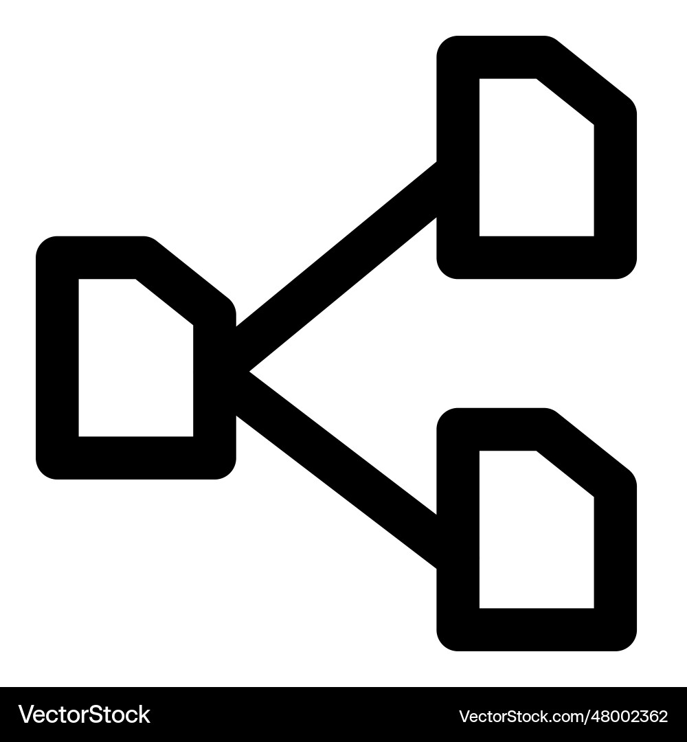 Data exchange between several resources Vector Image