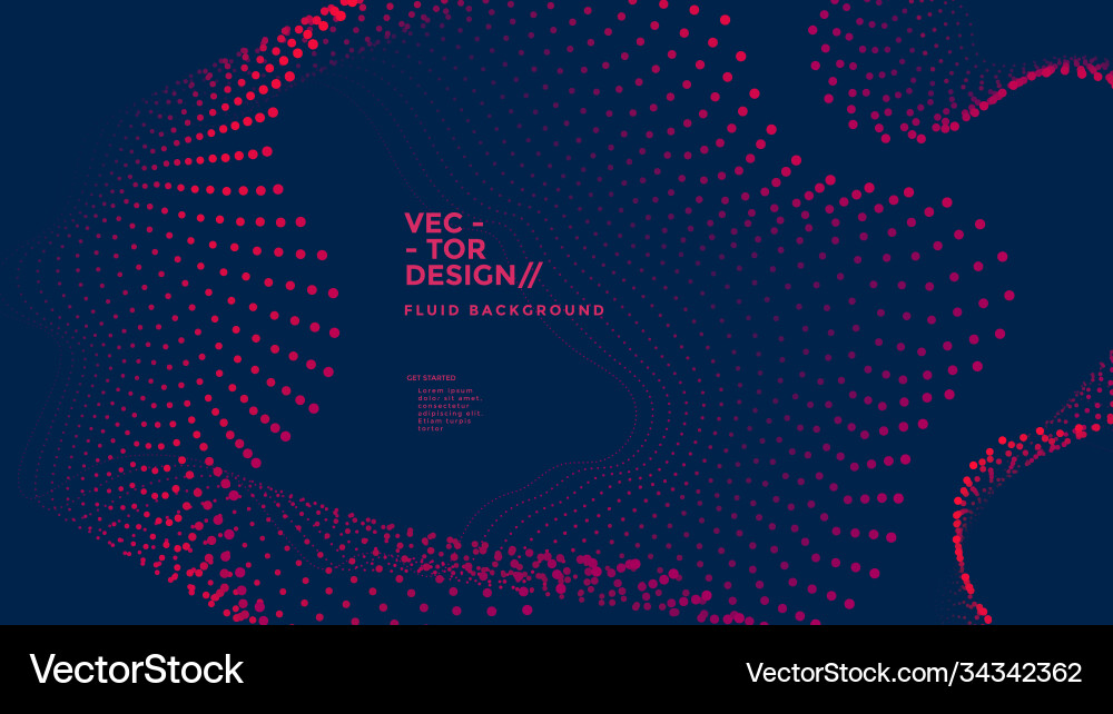 Dynamic Red Wave Background vector image