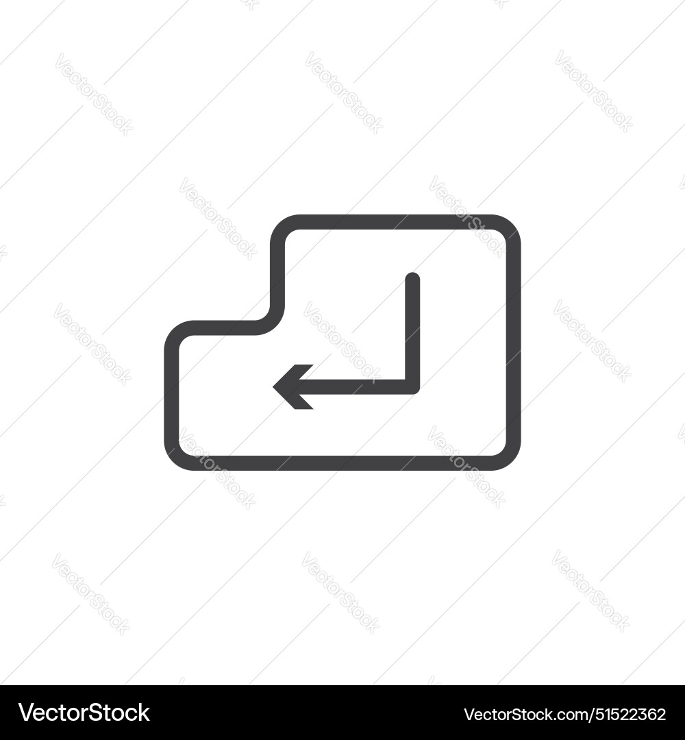 Enter icon Royalty Free Vector Image - VectorStock